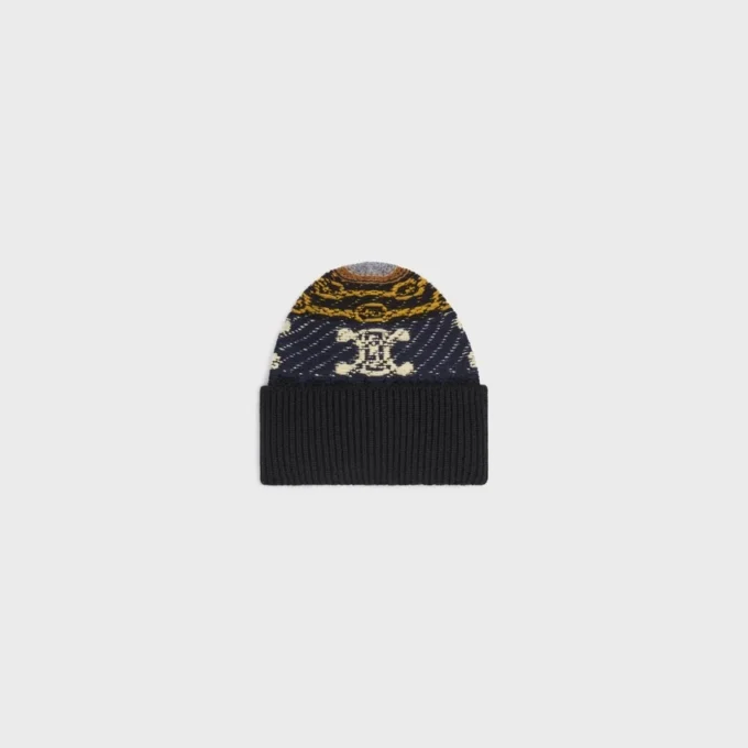 Gorro de cachemira jacquard Gorro de cachemira jacquard