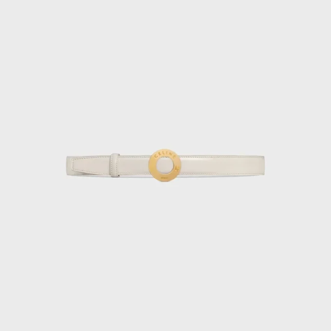 Hebilla de disco CELINE y correa reversible de 25 mm Hebilla de disco CELINE y correa reversible de 25 mm