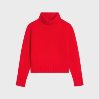 Jersey de cuello alto de cachemira sin costuras
