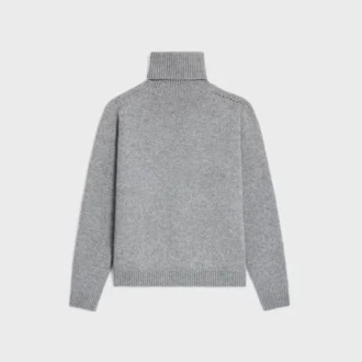 Jersey de cuello alto de cachemira sin costuras