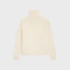 Jersey de cuello alto de cachemira sin costuras