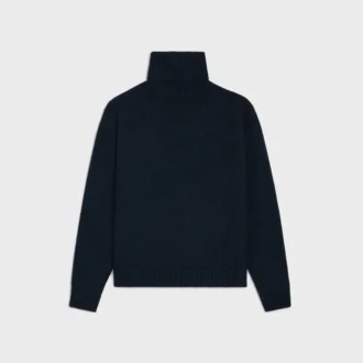 Jersey de cuello alto de cachemira sin costuras