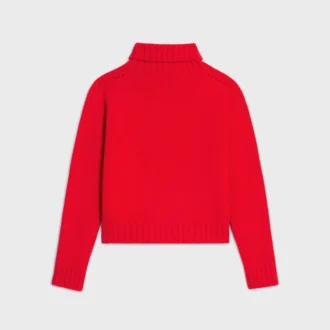 Jersey de cuello alto de cachemira sin costuras