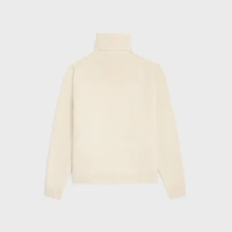Jersey de cuello alto de cachemira sin costuras