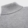 Jersey de cuello alto de cachemira sin costuras