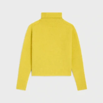 Jersey de cuello alto de lana Shetland