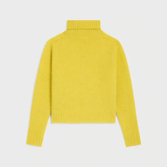 Jersey de cuello alto de lana Shetland Jersey de cuello alto de lana Shetland