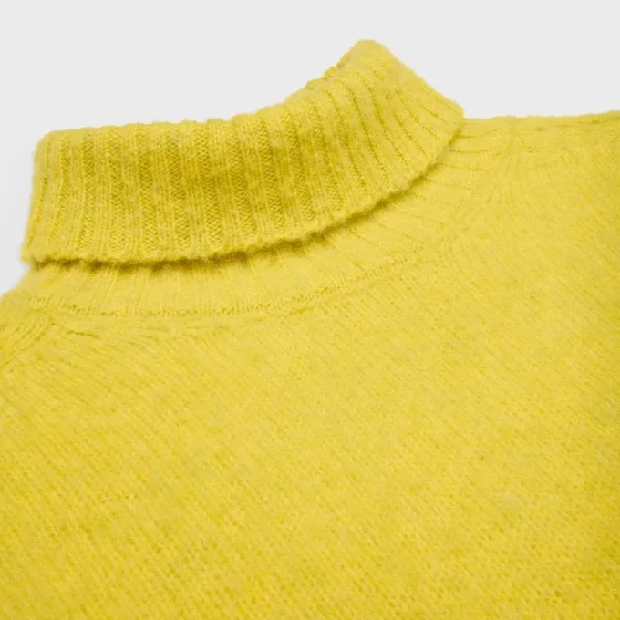 Jersey de cuello alto de lana Shetland Jersey de cuello alto de lana Shetland
