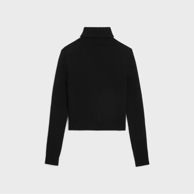 Jersey de cuello alto de lana y cachemira