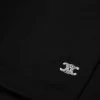 Jersey de cuello alto en jersey de algodón deportivo