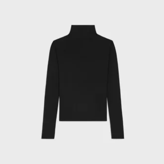 Jersey de cuello alto en punto de lana