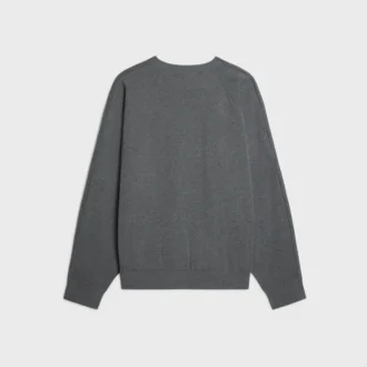 Jersey de cuello redondo de algodón
