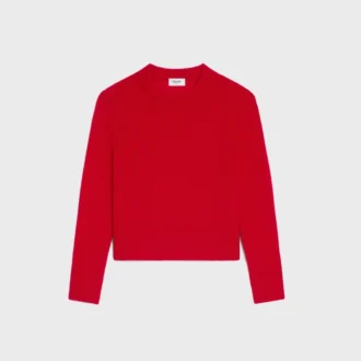 Jersey de cuello redondo de cachemira