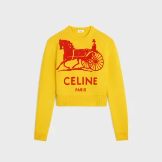 Jersey de cuello redondo de cachemira