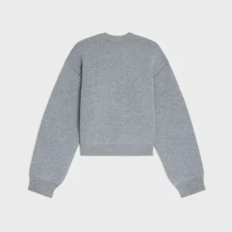 Jersey de cuello redondo de cachemira