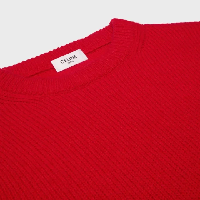 Jersey de cuello redondo de cachemira Jersey de cuello redondo de cachemira