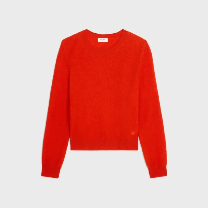 Jersey de cuello redondo de lana Jersey de cuello redondo de lana