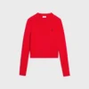Jersey de cuello redondo de lana y cachemira Jersey de cuello redondo de lana y cachemira