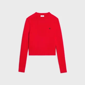 Jersey de cuello redondo de lana y cachemira