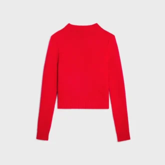 Jersey de cuello redondo de lana y cachemira