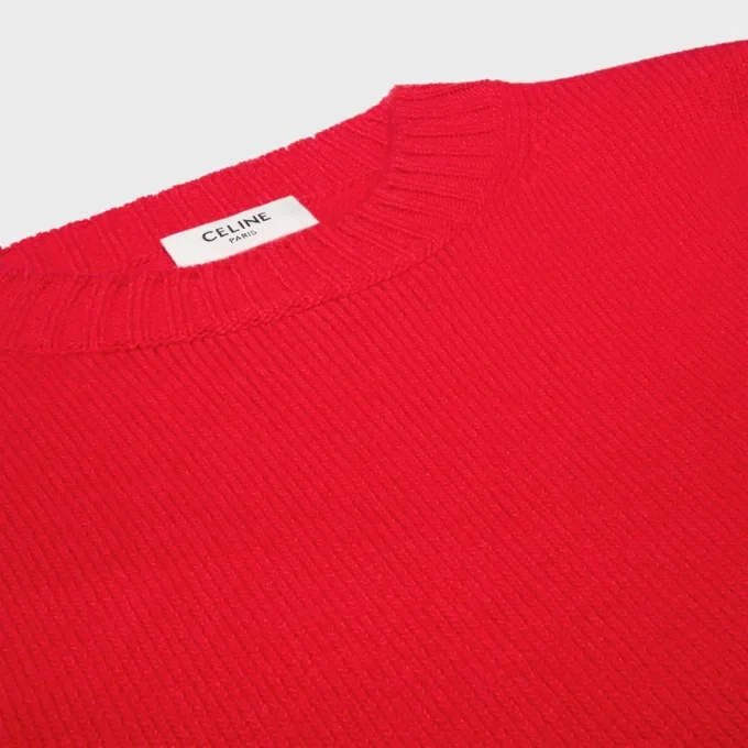 Jersey de cuello redondo de lana y cachemira Jersey de cuello redondo de lana y cachemira