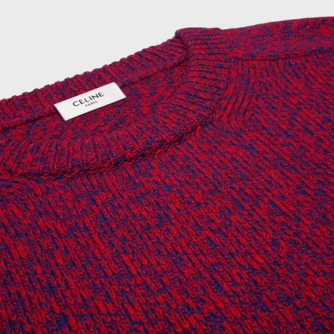Jersey de cuello redondo de lana y cachemira Jersey de cuello redondo de lana y cachemira