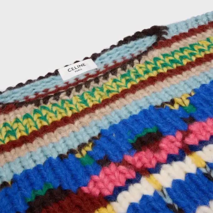 Jersey de cuello redondo en alpaca Mouline y lana Jersey de cuello redondo en alpaca Mouline y lana