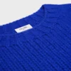 Jersey de cuello redondo en cachemira y seda Jersey de cuello redondo en cachemira y seda