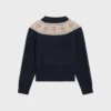 Jersey de cuello redondo en lana Fair Isle Triomphe Jersey de cuello redondo en lana Fair Isle Triomphe