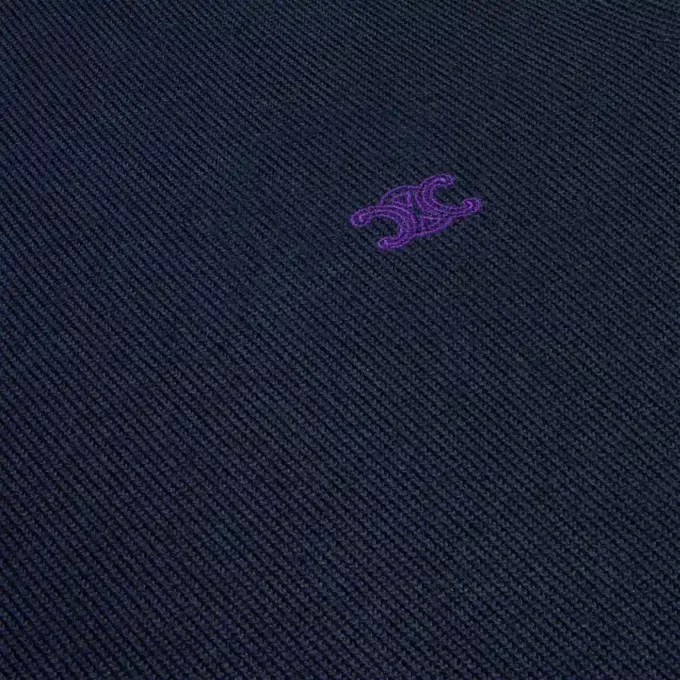 Jersey de cuello redondo en lana fina