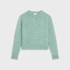 Jersey de cuello redondo en lana Shetland Jersey de cuello redondo en lana Shetland
