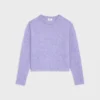 Jersey de cuello redondo en lana Shetland Jersey de cuello redondo en lana Shetland