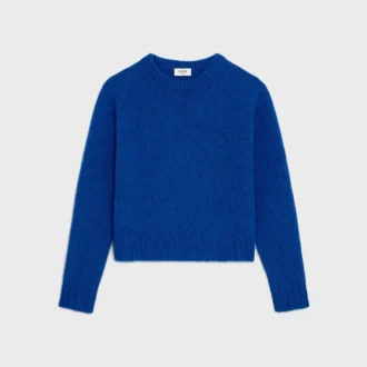 Jersey de cuello redondo en lana Shetland