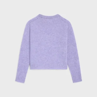 Jersey de cuello redondo en lana Shetland