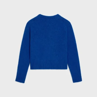 Jersey de cuello redondo en lana Shetland