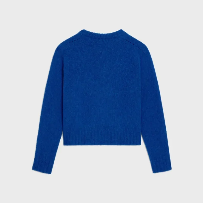 Jersey de cuello redondo en lana Shetland Jersey de cuello redondo en lana Shetland
