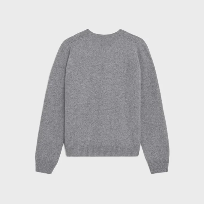 Jersey de cuello redondo Triomphe en cachemira Jersey de cuello redondo Triomphe en cachemira