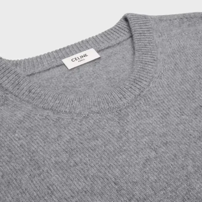 Jersey de cuello redondo Triomphe en cachemira Jersey de cuello redondo Triomphe en cachemira