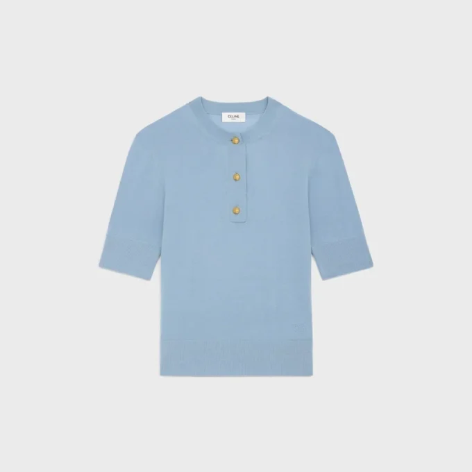Jersey de cuello redondo Triomphe en lana fina Jersey de cuello redondo Triomphe en lana fina