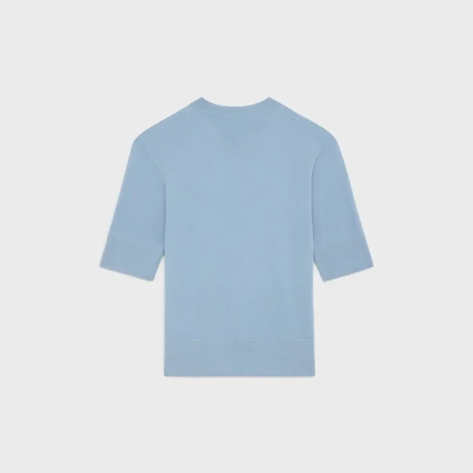 Jersey de cuello redondo Triomphe en lana fina Jersey de cuello redondo Triomphe en lana fina