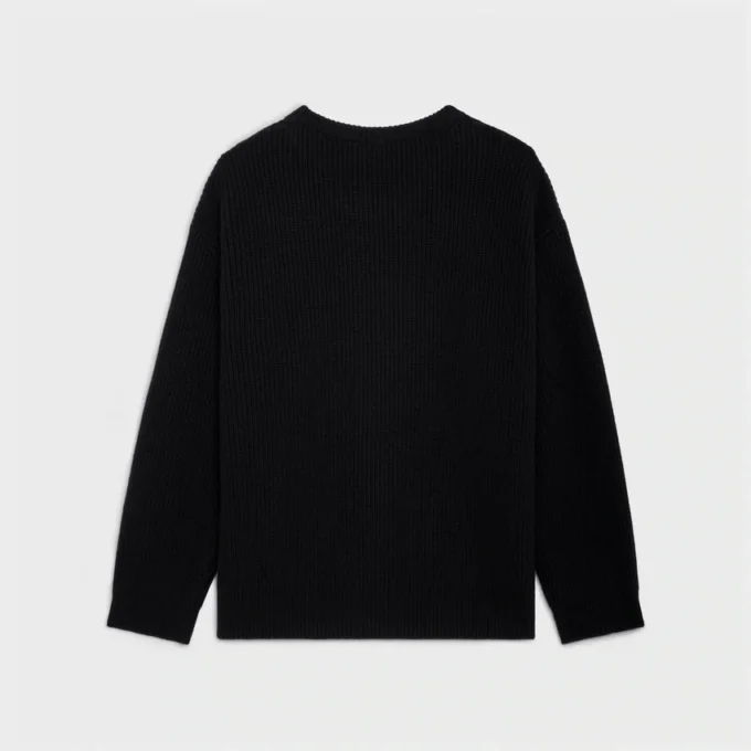 Jersey oversize CELINE de lana acanalada Jersey oversize CELINE de lana acanalada