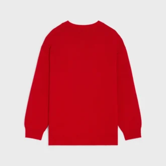 Jersey oversize con cuello en V de cachemira