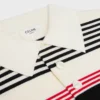 Jersey polo de algodón a rayas Jersey polo de algodón a rayas