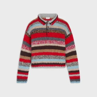 Jersey polo de alpaca Mouline y lana