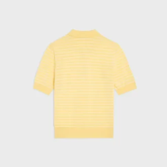 Jersey polo de manga corta en algodón fino