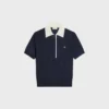 Jersey polo de seda y cachemira fina Jersey polo de seda y cachemira fina