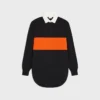 Jersey polo oversize de lana Jersey polo oversize de lana
