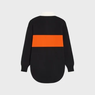 Jersey polo oversize de lana Jersey polo oversize de lana