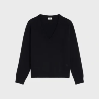 Jersey Triomphe con cuello en V en cachemira Heritage
