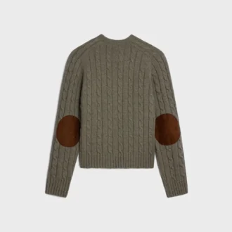 Jersey Triomphe de cachemira con punto trenzado
